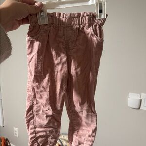 H&M Dusty Pink Corduroy Joggers